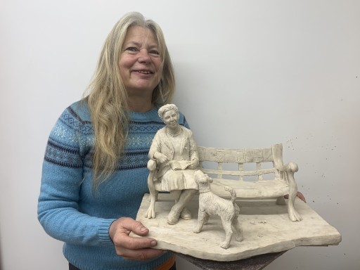 Making The Agatha Christie Statue:  Elizabeth Hadley, sculptor of the new Torquay artwork